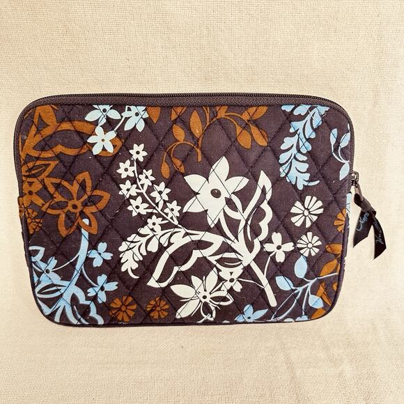 Vera Bradley Tablet iPad Kindle‎ Padded Sleeve Java Floral Pattern 9"x6.5" EUC - Picture 2 of 8